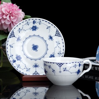 💙Johnson Brothers藍色丹麥Blue Denmark陶瓷下午茶杯咖啡杯盤組