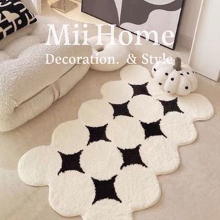 【Mii厝邊】臺灣現貨 北歐植絨臥室地墊 植絨地墊 植絨地毯 防滑地毯 吸水地毯 廁所地墊 防滑地墊絨毛地毯