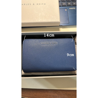 小CK深藍色中短皮夾