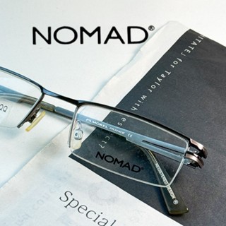 【NOMAD 】法國經典黑貓品牌｜法國製｜咖灰｜雙色設計｜鏡框出清 ｜長方半框｜附原廠盒