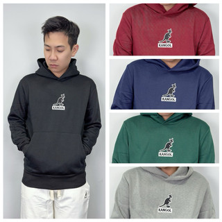 【New START精品服飾-員林】現貨免運 Kangol 袋鼠 胸前電繡Logo 內刷毛 帽T 連帽上衣 長袖上衣