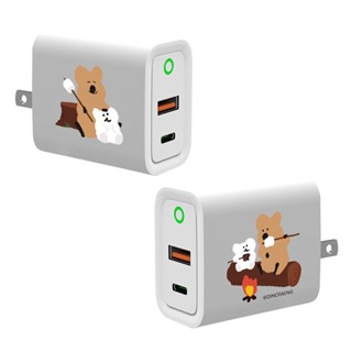【TOYSELECT】DINOTAENG經典-樹旁悠然USB3.0+PD20W雙孔充電器