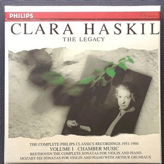 企鵝三星/香港CD聖經/貝多芬-小提琴奏鳴曲全集5CD Haskil哈絲姬兒/鋼琴Grumiaux葛羅米歐/小提琴 德版