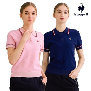 【LE COQ SPORTIF 法國公雞】短袖線衫-女款-2色可選-LWV22342