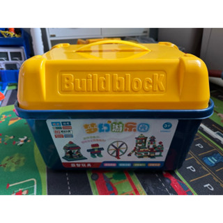 （二手近全新）積木 益智積木 收納箱 創意拼插 積木玩具大顆粒積木 益智玩具 早教玩具 幼兒啟蒙積木