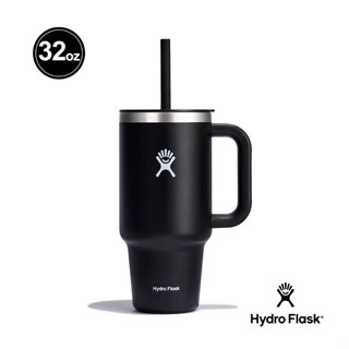 Hydro Flask 32oz/946ml 吸管 冰霸杯 隨手杯 時尚黑 HFTT32PS001