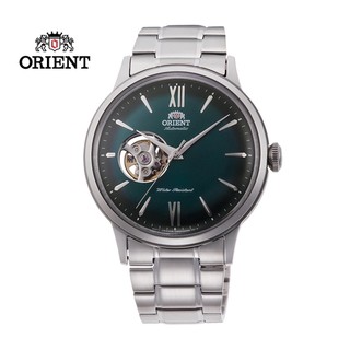 ORIENT 東方錶 SEMI-SKELETON系列 機械錶 鋼帶款 綠色 RA-AG0026E