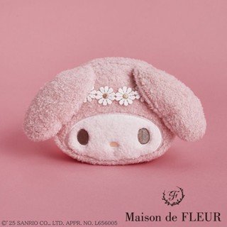 Maison de FLEUR 三麗鷗聯名-美樂蒂頭型毛絨質感側揹包(08000288900)