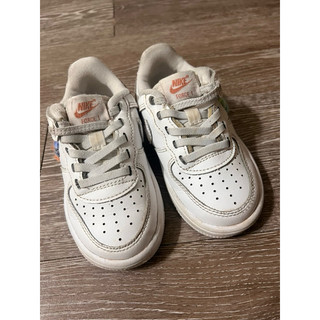 二手NIKE AIR FORCE 1 LOW GS 編織彩虹 低筒 女生 小童