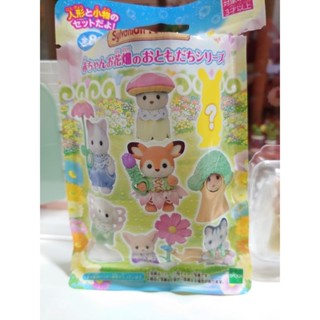 已拆封確認-全新-森林家族-花園寶寶盲抽系列-梅花鹿、斑紋貓、牛奶兔