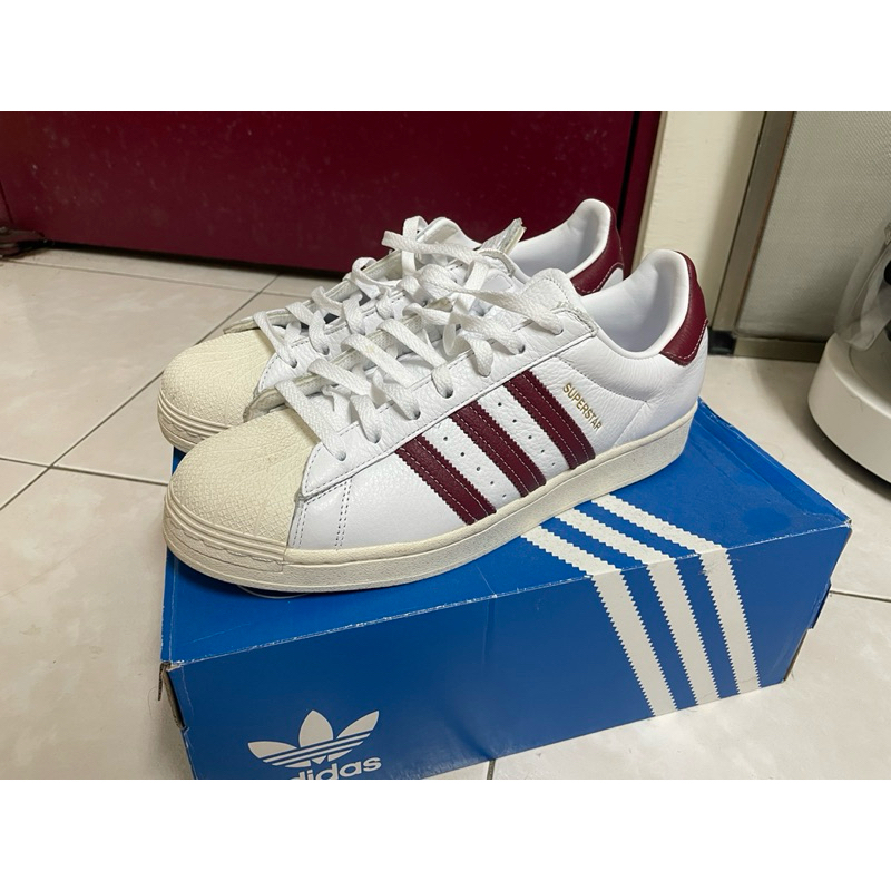Adidas Superstar 白/酒紅