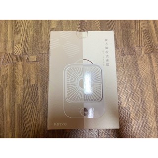 # KINYO # 復古無段式桌扇 充電風扇 風量大 聲音小 質感佳 白色