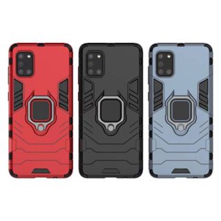 三星 Galaxy A31 黑豹防摔手機殼 Galaxy A31 鋼鐵指環支架手機殼 SM-A315G 防摔殼