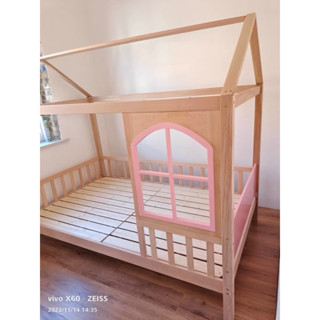 《絜榆品選》🛖小屋型🛖 櫸木實木床架