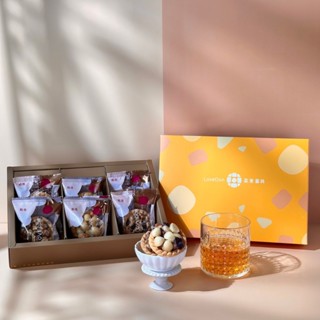 【免運+發票】LoveDon樂東菓丼 6入雅緻禮盒-堅果塔/夏威夷豆塔/彌月禮盒 [現貨][蛋奶素]