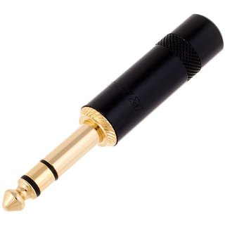 Neutrik副廠REAN NYS 228BG TRS立體黑色鍍金6.3mm Plug接頭【音響世界】