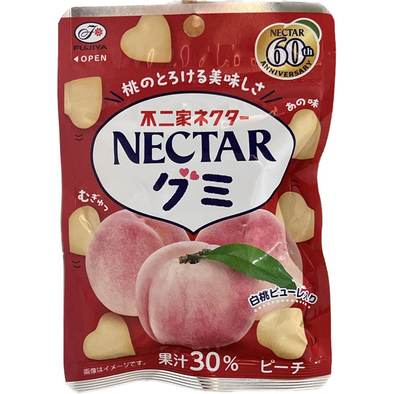 不二家 Nectar 白桃QQ糖 48g