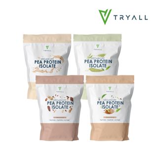 臺灣Tryall｜分離豌豆蛋白(1kg) 調味系列(烏龍奶茶/靜岡抹茶/原味奶茶/花生可可)