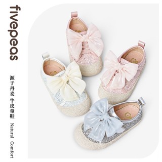 fivepeas 1246 閃亮甜美水晶鞋 鬆緊黏貼帶軟底鞋公主鞋 格利特女童鞋 豬皮乳膠鞋墊 親膚透氣舒適 蒲公英童舖