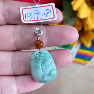 天然翡翠A貨，吉祥如意，緬甸玉項鍊墜