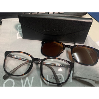 owndays SNAP 眼鏡+墨片 SNP2013N-2S C2 琥珀 光學鏡框 墨鏡
