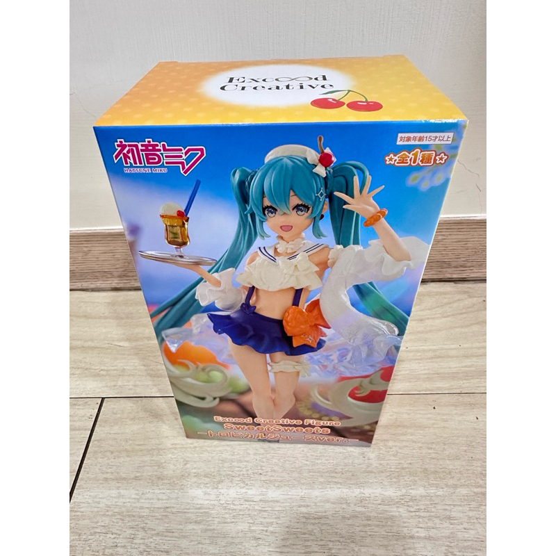 《日本空運》日版 全新 景品 FuRyu 初音未來 初音 Exc∞d Creative 熱帶水果飲料 公仔 模型