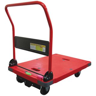 日本nansin-DSKR-301B2 原裝進口 樹脂微音手推車(附煞車)-紅色 特價