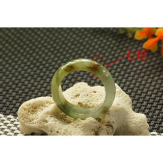 U2520戒指❀ 11# 翡翠玉天然A貨冰潤綠底飄花寬版戒圈指環戒子【緬甸玉翠軒】玉首飾品 男女款式
