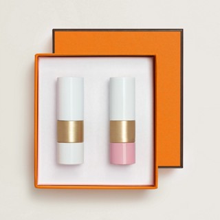 現貨 愛馬仕 Hermès 限定唇膏禮盒 透明 潤唇膏 瑰麗亮面唇膏（27 – Rose Confetti）