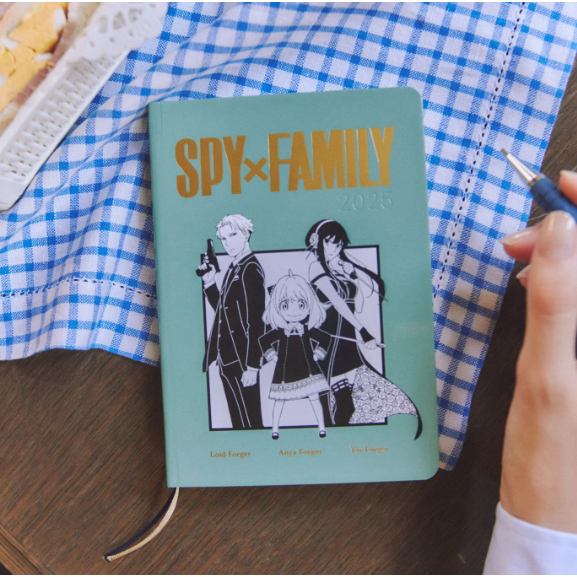 ［現貨］ 2025 HOBO 日手帳 A6 HON版 間諜家家酒 佛傑一家 附墊板 手帳本体 日誌 小本