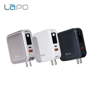LaPO 三代 WT-08 行動電源 自帶線 多功能 無線充 Type-C Lightning apple wat