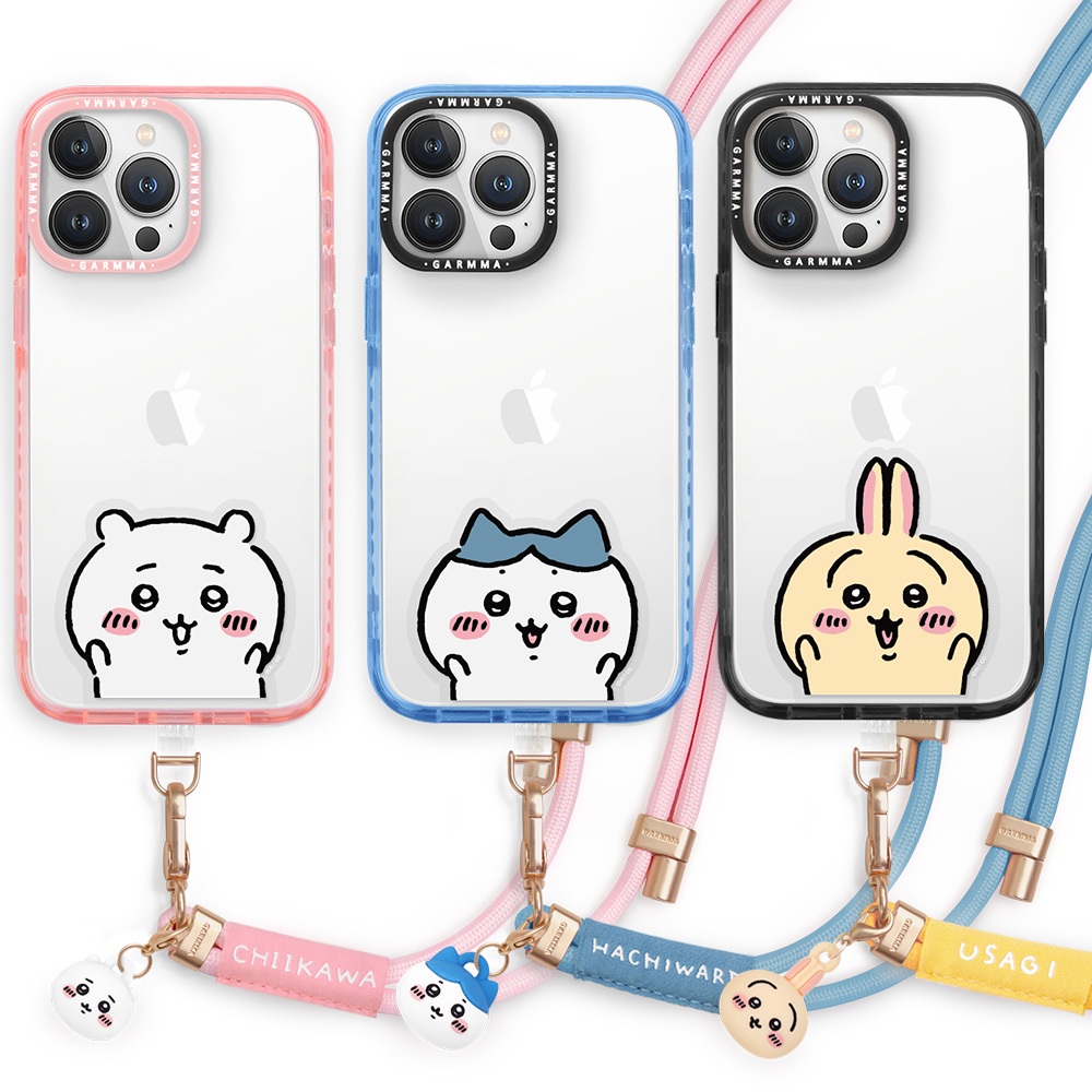 GARMMA Chiikawa 吉伊卡哇 公仔吊飾扣環長背帶