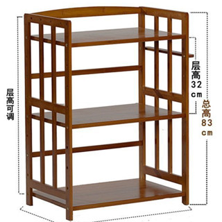 架子廚房楠竹微波爐架置物架3層2電器烤箱架實木落地收納架儲物架