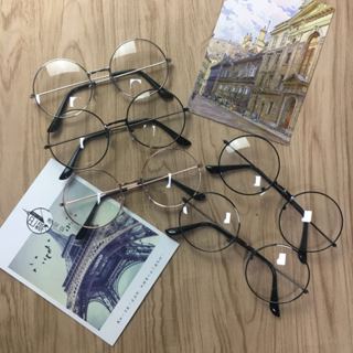 文青大圓框 網紅復古圓框眼鏡架 素顏大框減齡眼鏡 減齡純圓眼鏡架 鏡架鏡框抗電磁電子熒幕輻射眼鏡架 大黑框眼鏡架