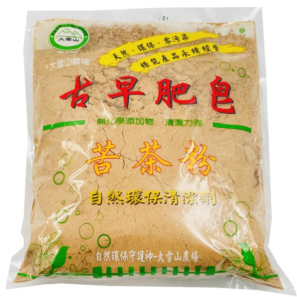 古早肥皂-苦茶粉600g - 清潔力強容易清洗、天然環保家用清潔劑