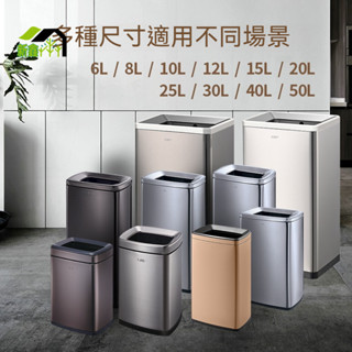 ✨ 不銹鋼方形垃圾桶 無蓋雙層30L大號家庭用廚房臥室辦公室收納桶 廚房垃圾桶 垃圾筒 方型垃圾桶 附蓋垃圾桶