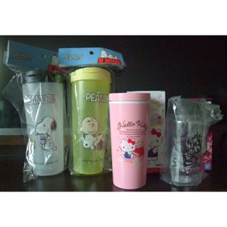 多款卡通水杯~SNOOPY隨手杯、Hello Kitty、七龍珠水瓶、寶可夢輕巧杯、蠟筆小新、艾美太空杯、卡娜赫拉