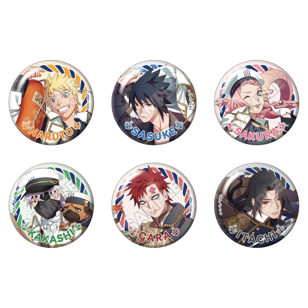 【現貨】火影忍者 海軍風ver. 漩渦鳴人 宇智波佐助 春野櫻 旗木卡卡西 我愛羅 宇智波鼬 徽章 B5墊板 明信片