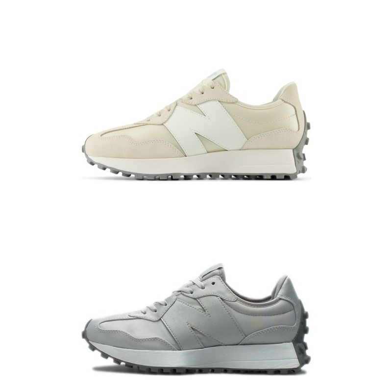 NEW BALANCE 327 米白色 海鹽灰 麂皮 緞帶鞋帶 復古休閒鞋  WS327MO WS327MT