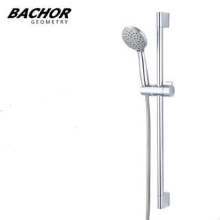 BACHOR 淋浴滑桿組附不鏽鋼軟管蓮蓬頭(鉻色) 24546