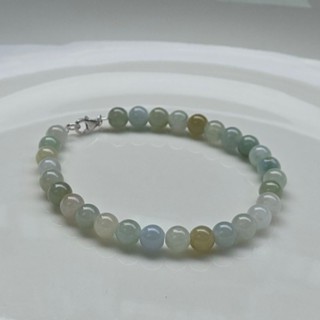 嗨，寶貝銀飾珠寶* 翡翠飾品☆925純銀 保證緬甸玉A貨 細緻 冰種 馬卡龍翡翠手鍊 珠鍊 手串1-2