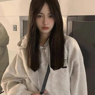 臺灣出貨 女生衣服 帽T連帽衛衣美式 大學T男女生同款韓版大呎碼 oversize 刷毛 加絨 長袖上衣M1237A