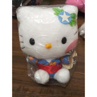 出清特價 300~絕版 日版 景品..HELLO KITTY 和服 祭典 絨毛小娃娃 高15公分