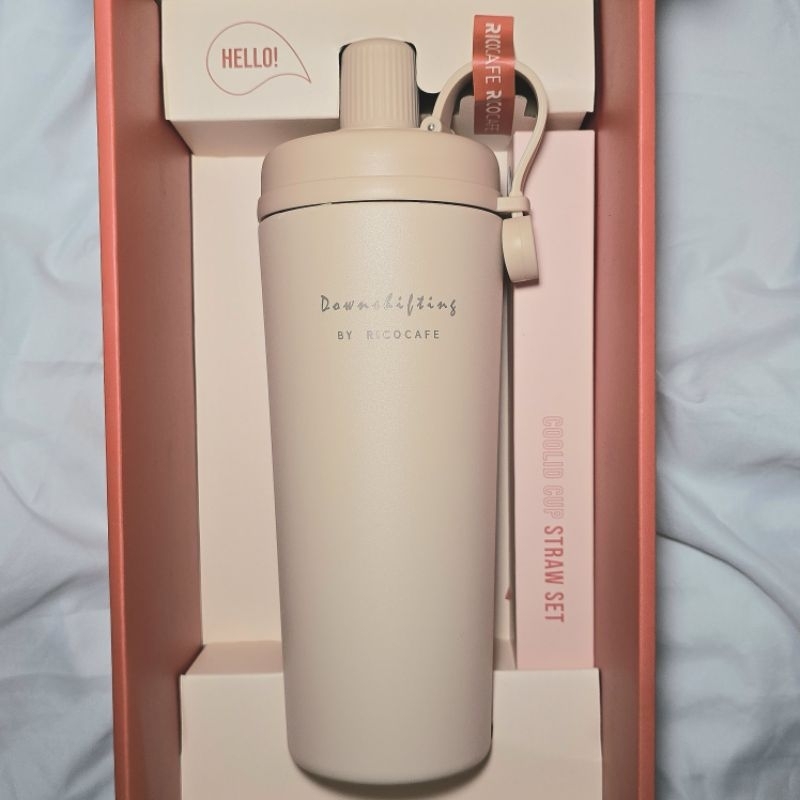 《全新》RICOCAFE COOLID CUP 酷力杯 泰奶歐蕾 800ml 環保杯 贈矽膠底墊、矽膠保護套