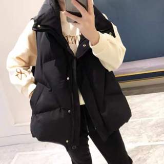 馬甲外套 保暖馬甲 棉服棉襖外套 無袖外套大碼馬甲M-5XL中大尺碼馬甲背心外套 秋冬外套 防風女裝1296
