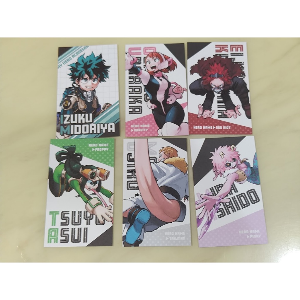 [睡睡蛙小池] 我的英雄學院 餅卡 拍立得 原畫 特典 漫畫 綠谷出久 切島銳兒郎 蛙吹梅雨 麗日御茶子 尾白猿夫