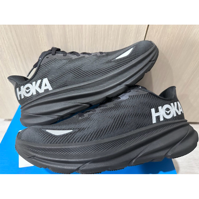 全新台灣公司貨 現貨 Hoka One One Clifton 9 GTX 純黑 防潑水 反光 1141470BBLC