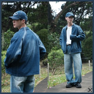 【DTT】 “Denim Jacket” 丹寧立領牛仔外套 拼接 保暖 牛仔外套 抗皺 撞色 外套 短板 男女