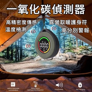 【營夥蟲1707】一氧化碳偵測器 警報器 溫度 溼度 警示 內建鋰電池 煤油暖爐偵測 瓦斯暖爐偵測 露營