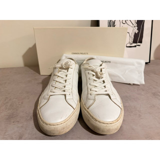 『寬寬二手』Common Projects 皮革 小白鞋 休閒皮鞋 白色 42